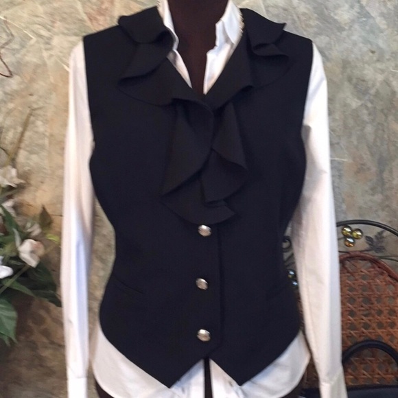 COPY - RalphLauren 🌹stunning executive ruffle equestrian chic vest - Picture 1 of 10